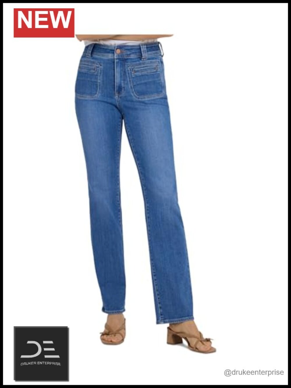 NYDJ Women's Straight Leg Jeans High Rise Lift Tuck Technology